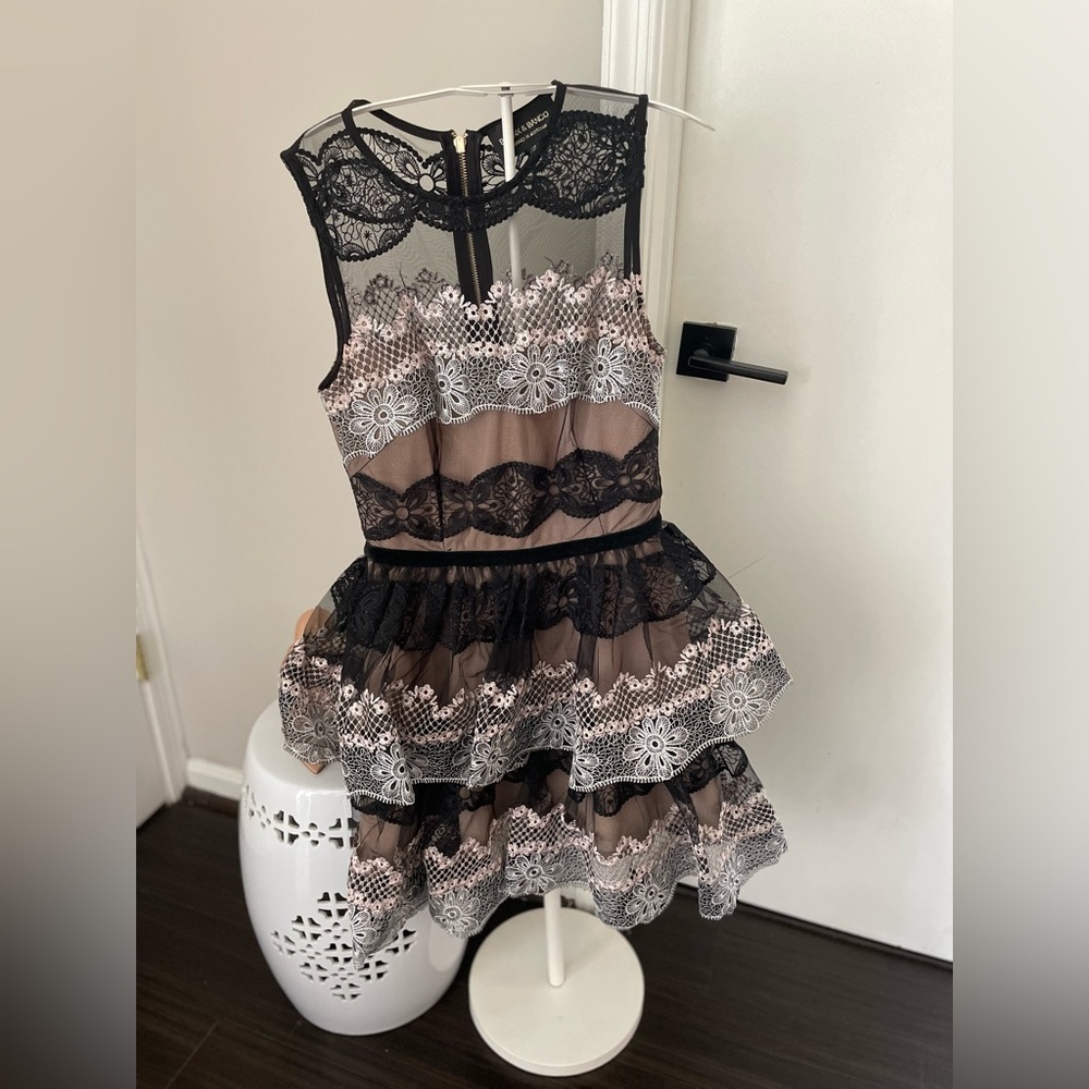 Bronx & Banco embroidered dress